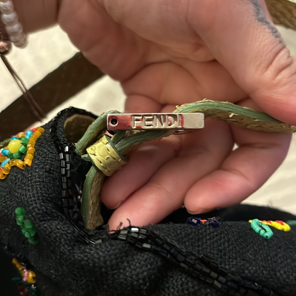 Fendi embellished mama forever python baguette bag - Picture 7 of 15